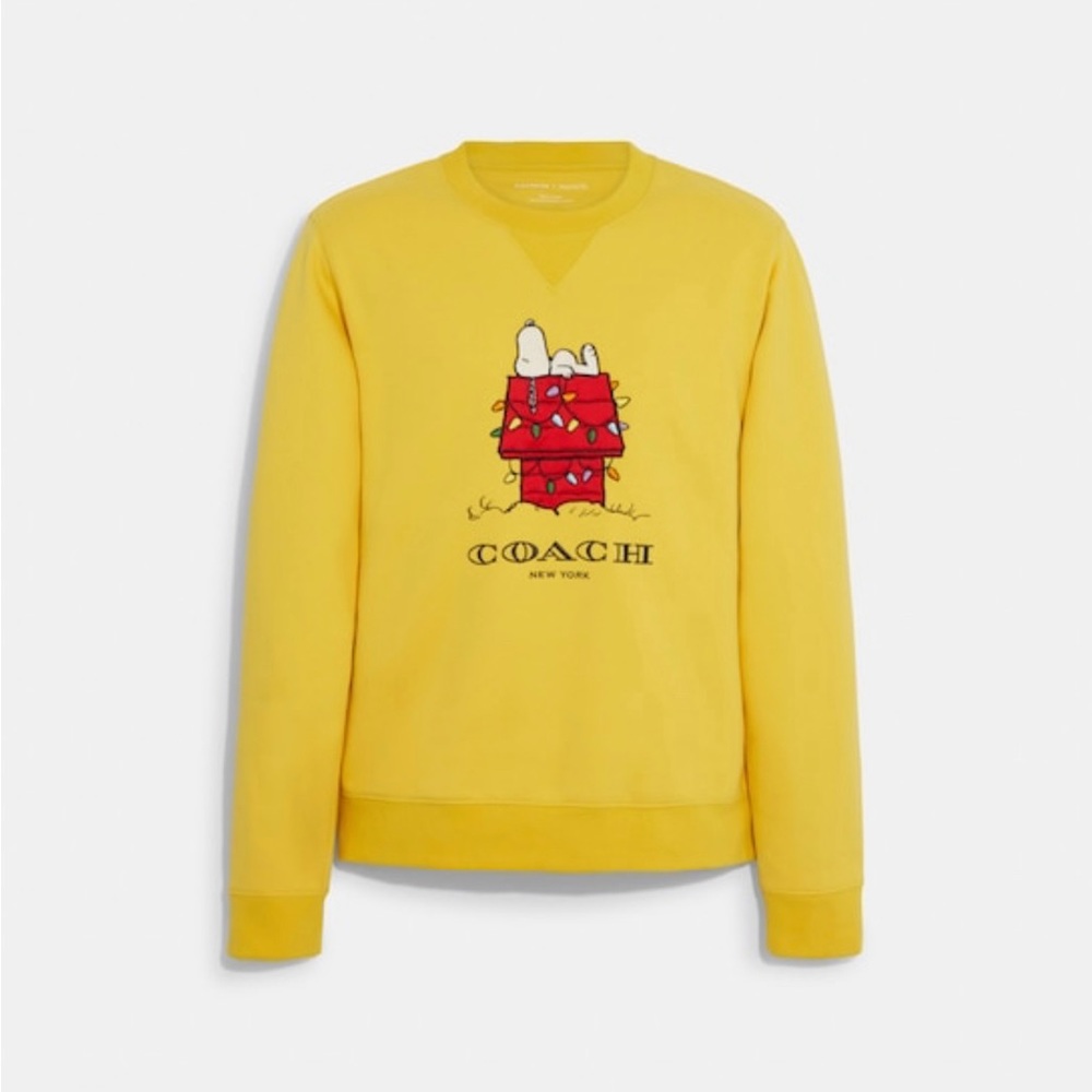 Coach X Peanuts Snoopy Lights Crewneck